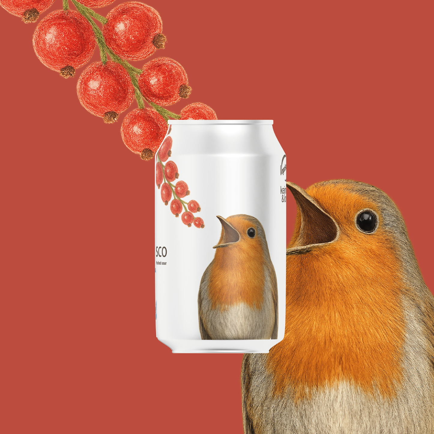 Ribisco - Alkoholfreies Ribisel Sour - Collab mit Kein & Low Wien (inkl. € 0.25 Pfand)