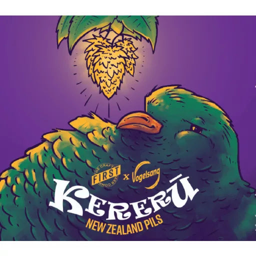 Ab 22.03. verfügbar! Kererū – New Zealand Pils (inkl. Mwst. & Pfand) - Collab mit First