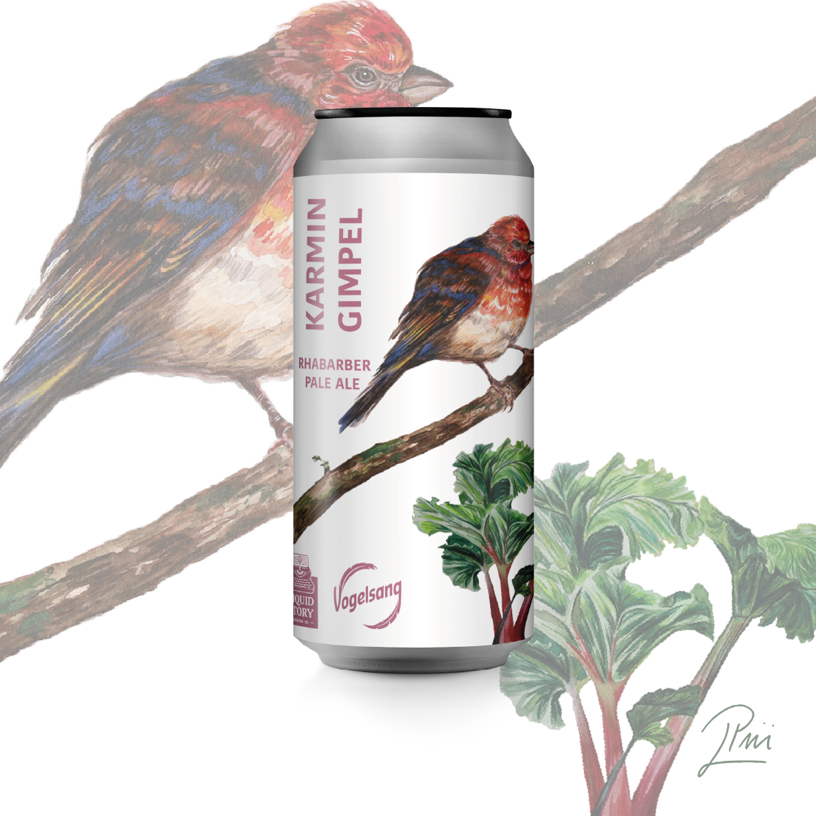 Karmingimpel - Rhabarber Pale Ale 0.44 Liter (inkl. MwSt. & Pfand)